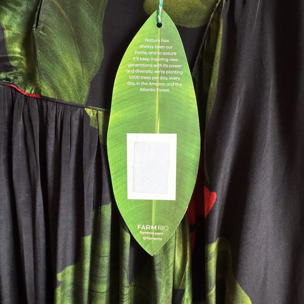 NWT FARM RIO Anthurium V-neck Floral Maxi Dress - Picture 9 of 15